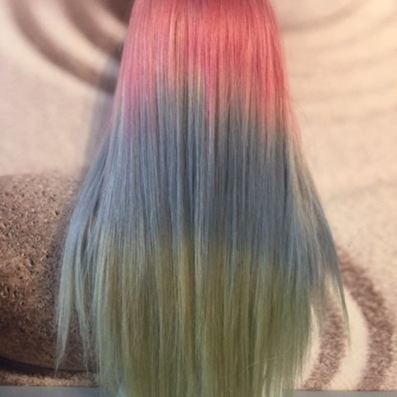 Colorful lace front wig main image 2